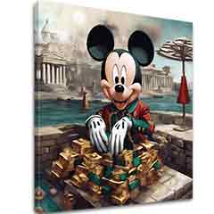 Slika na platnu - Mickey Mouse u Luxusu | različite dimenzije